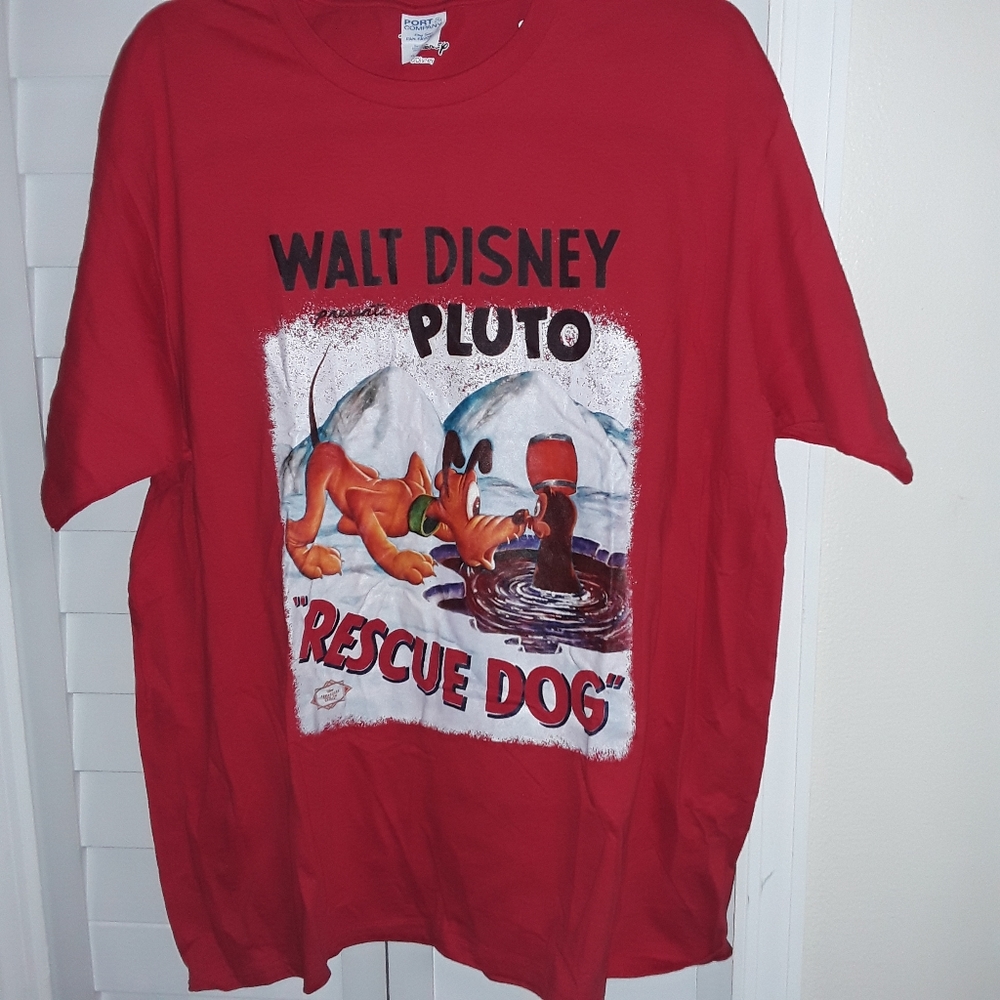 Disney Treasures From The Vault T-Shirt, Walt Disney Pluto Rescue Dog, Size XL,